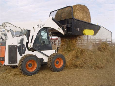 bale chopper for skid steer|Roto.